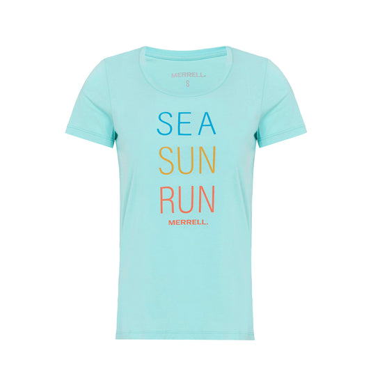 Merrell Kadın Motto F Tee T-Shırt Kadın Turquoıse T-Shırt-1