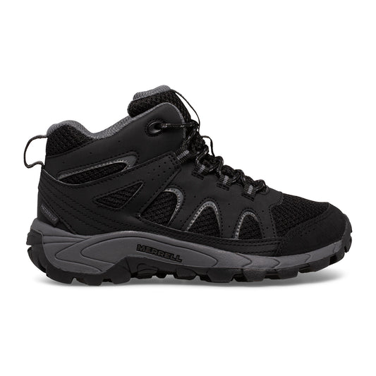 Merrell Erkek Çocuk Oakcreek Mıd Lace Wtrpf Bot Erkek Çocuk Black & Grey Bot-1