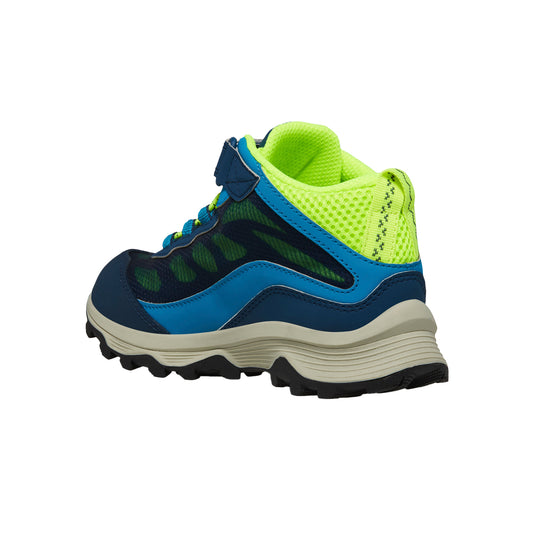 Merrell Erkek Çocuk Moab Speed Mıd A/C Wtrpf Bot Erkek Çocuk Navy/Hı Vız Bot-3