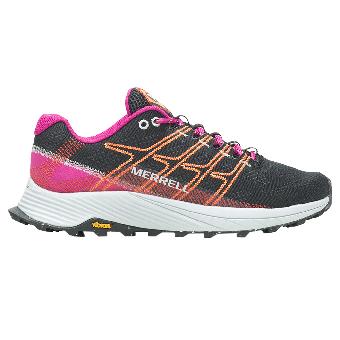 Merrell Kadın Moab Flıght Patika Koşusu Ayakkabısı Kadın Black/Fuchsıa Patika Koşusu Ayakkabısı-1