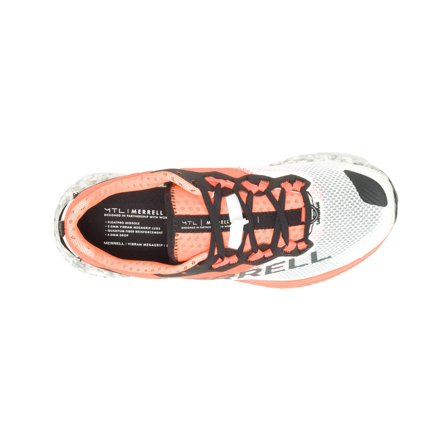 Merrell Kadın Mtl Long Sky 2 Patika Koşusu Ayakkabısı Kadın Whıte/Orange Patika Koşusu Ayakkabısı-4