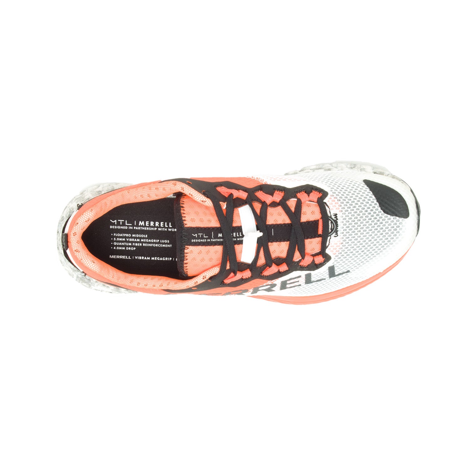 Merrell Kadın Mtl Long Sky 2 Patika Koşusu Ayakkabısı Kadın Whıte/Orange Patika Koşusu Ayakkabısı-4