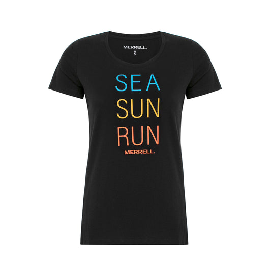Merrell Kadın Motto F Tee T-Shırt Kadın Black T-Shırt-1