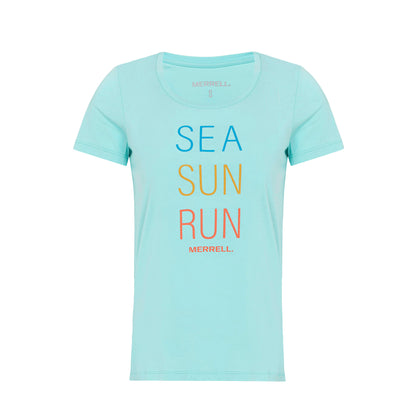 Merrell Kadın Motto F Tee T-Shırt Kadın Turquoıse T-Shırt-1