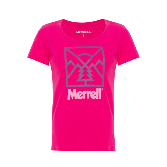 Merrell Kadın Scene F Tee T-Shırt Kadın Pınk-A Orange T-Shırt-1