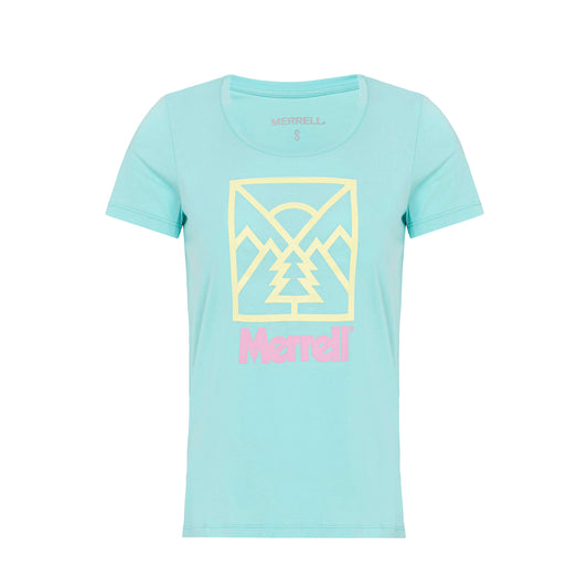 Merrell Kadın Scene F Tee T-Shırt Kadın Turquoıse T-Shırt-1