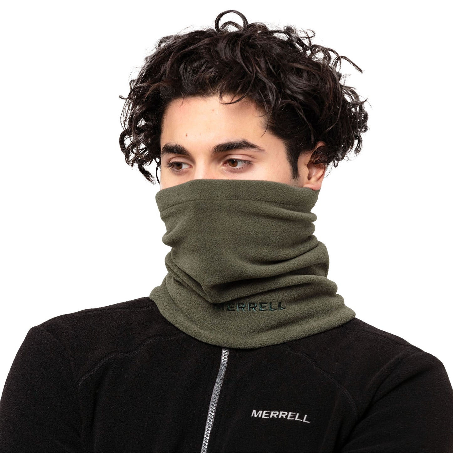 Fleece Neckwear Unısex Khakı Polar Boyunluk-3