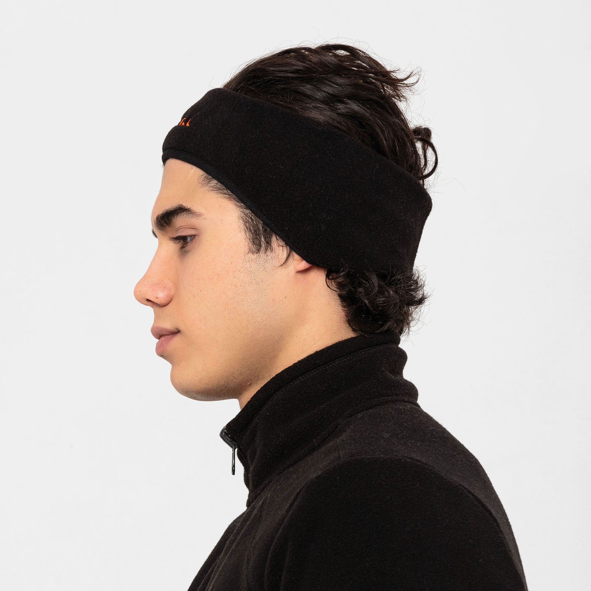 Fleeceheadband Unısex Black Bandana-4