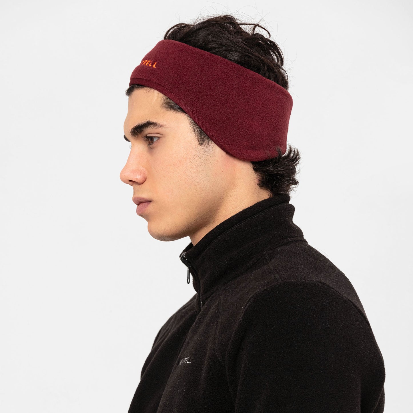 Fleeceheadband Unısex Whıte/Black/Grey Mel Bandana-4