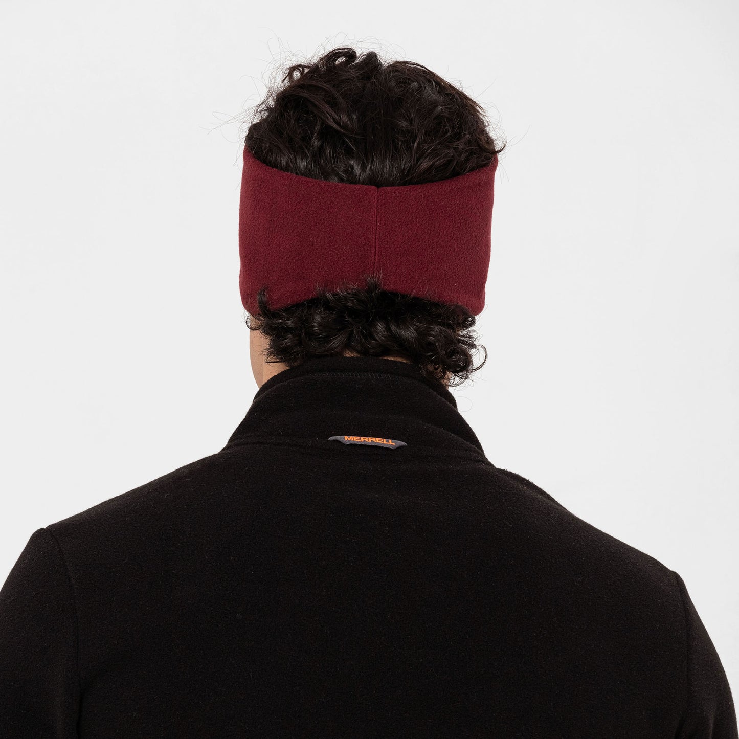 Fleeceheadband Unısex Whıte/Black/Grey Mel Bandana-5