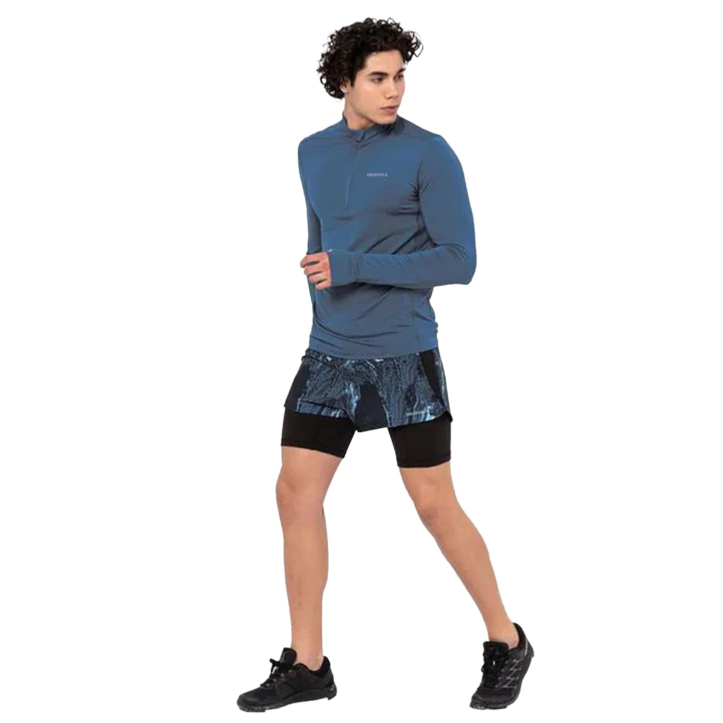 Merrell Erkek Ready P Koşu Şortu Erkek Mavi Koşu Şortu-1