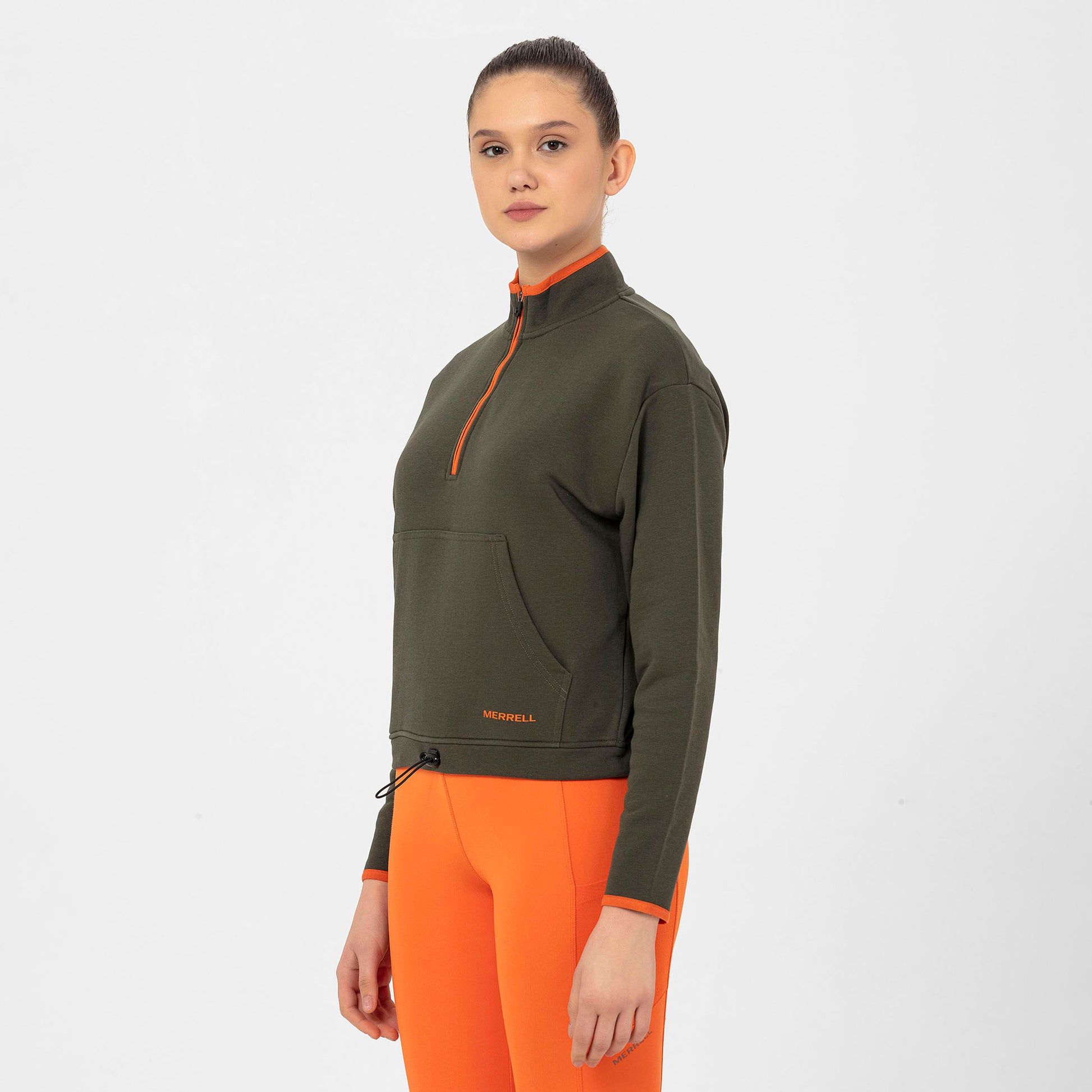 Sense Kadın Khakı Sweatshırt-4