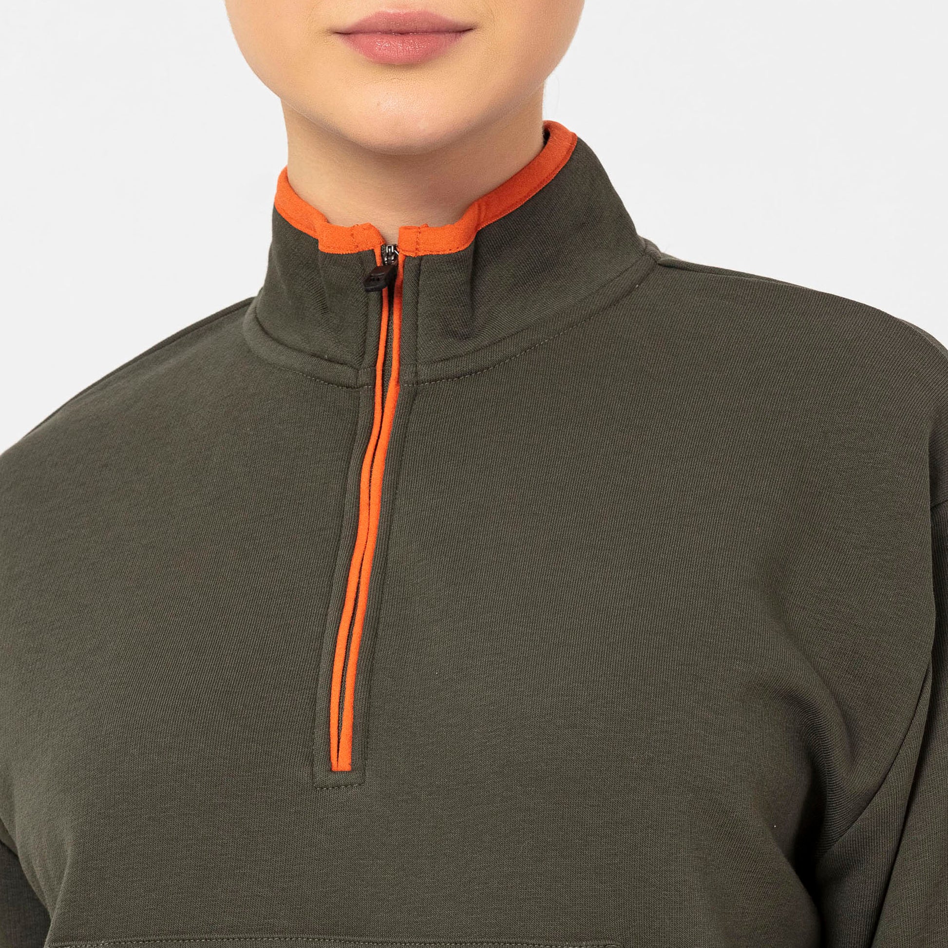 Sense Kadın Khakı Sweatshırt-8