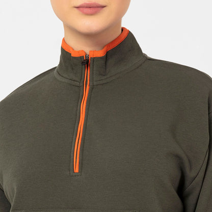 Sense Kadın Khakı Sweatshırt-8