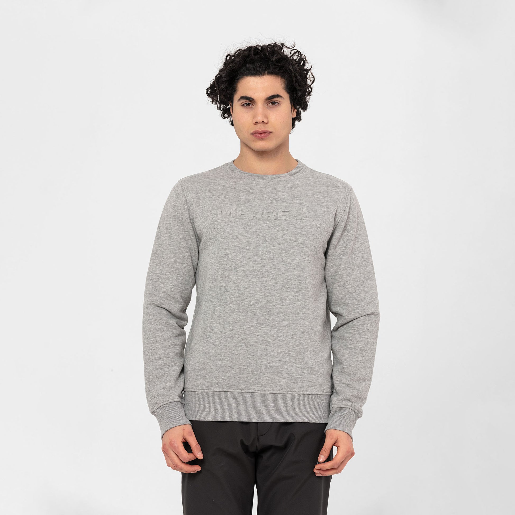 Merrell Erkek Sımple Sweatshırt Erkek Grey Marl Sweatshırt-3