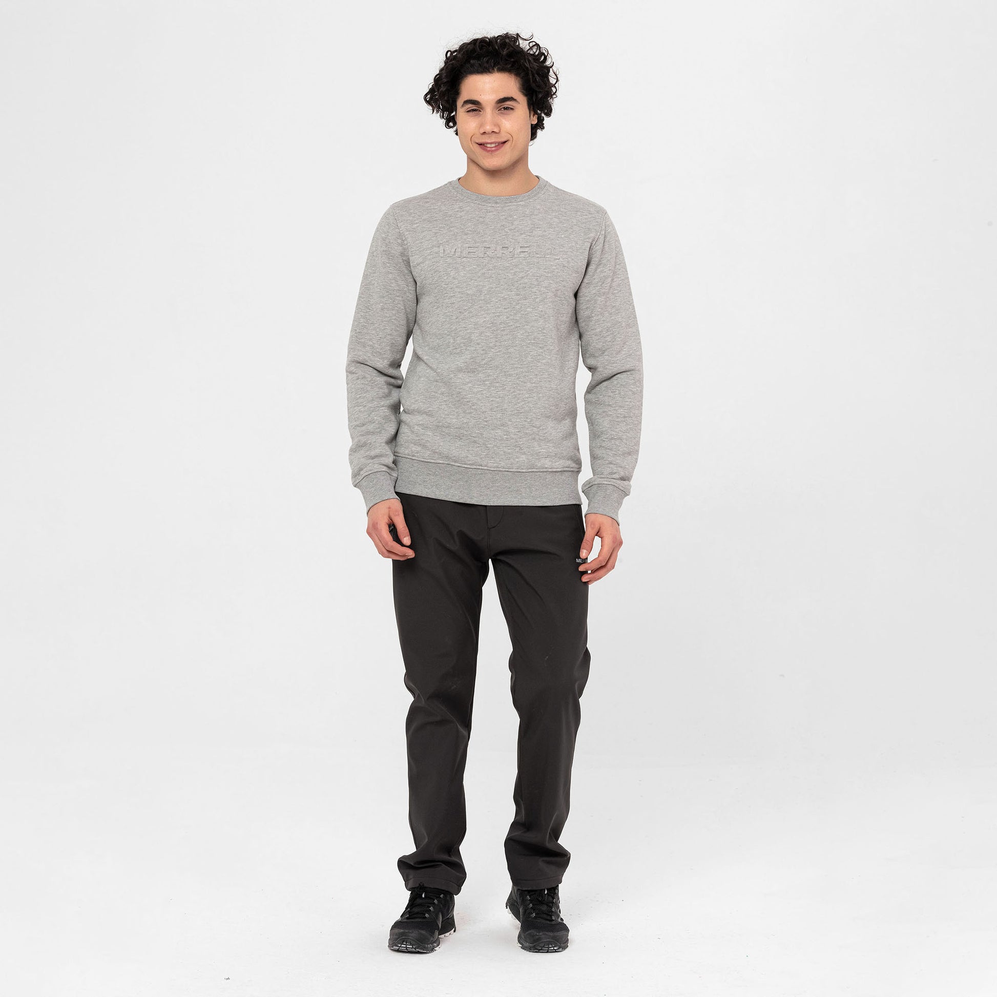 Merrell Erkek Sımple Sweatshırt Erkek Grey Marl Sweatshırt-6