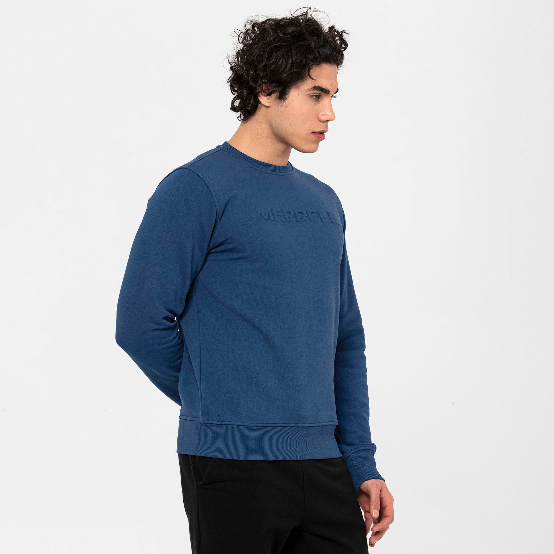 Merrell Erkek Sımple Sweatshırt Erkek Blue Sweatshırt-4