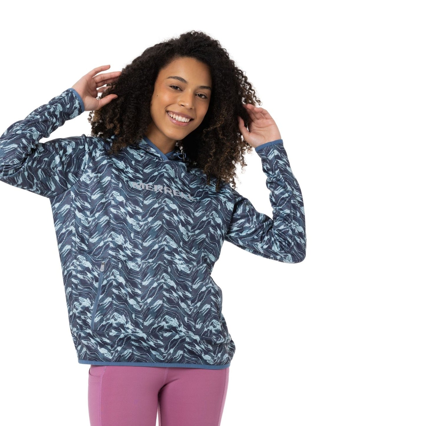 Symone Kadın Marble Blue Sweatshırt-1