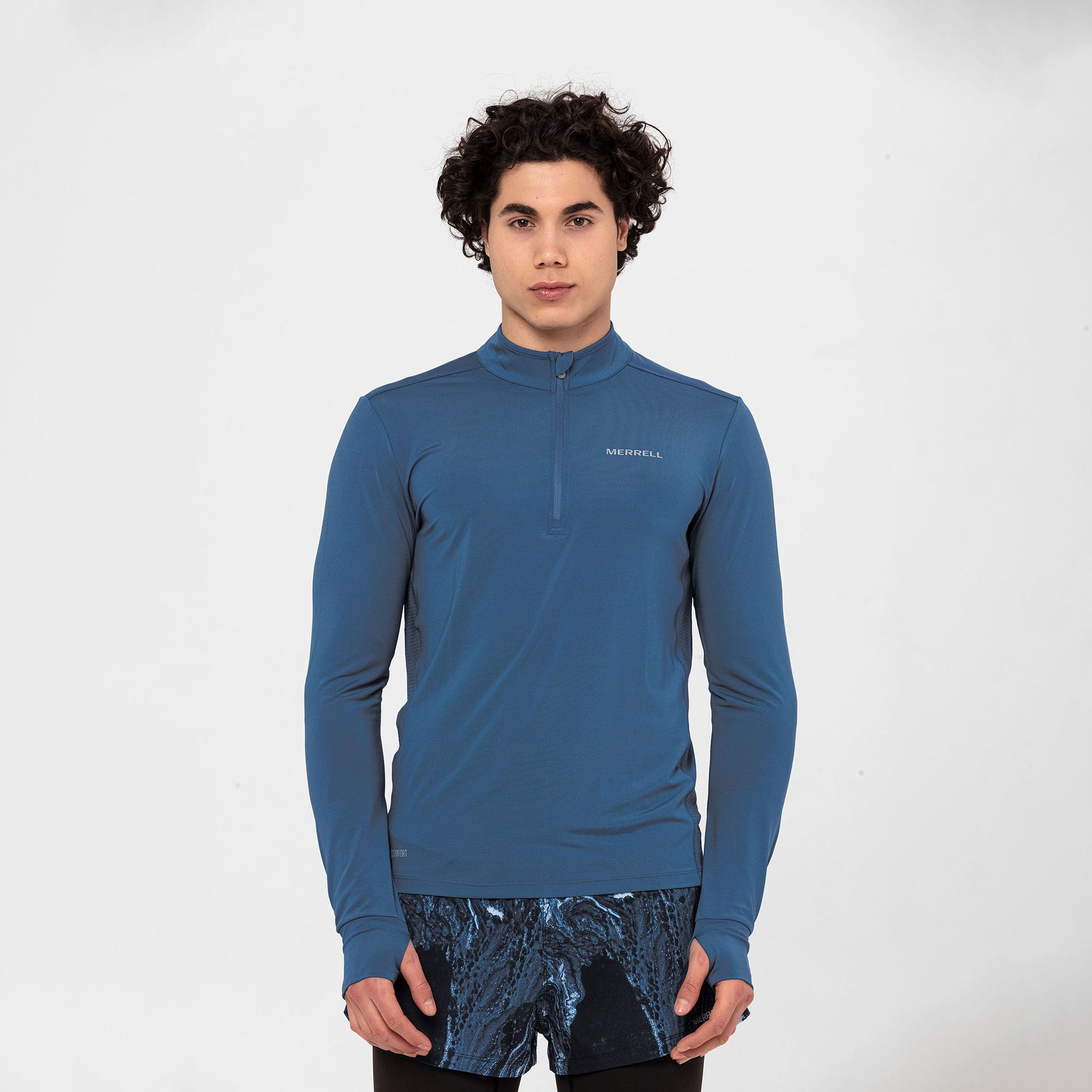 Merrell Erkek Trıac T-Shırt Erkek Blue T-Shırt-3