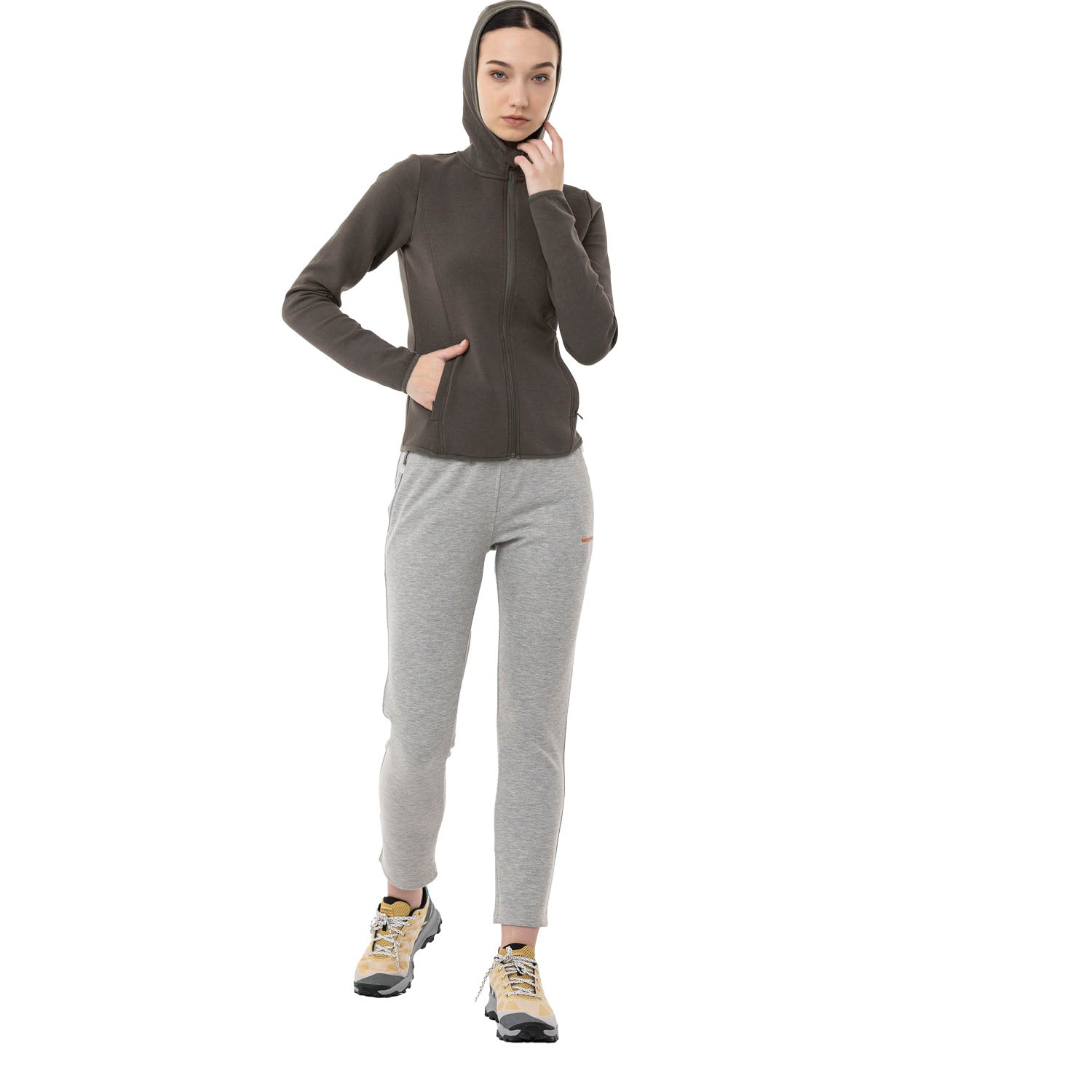 Ease Kadın Grey Marl Eşofman Alt-1