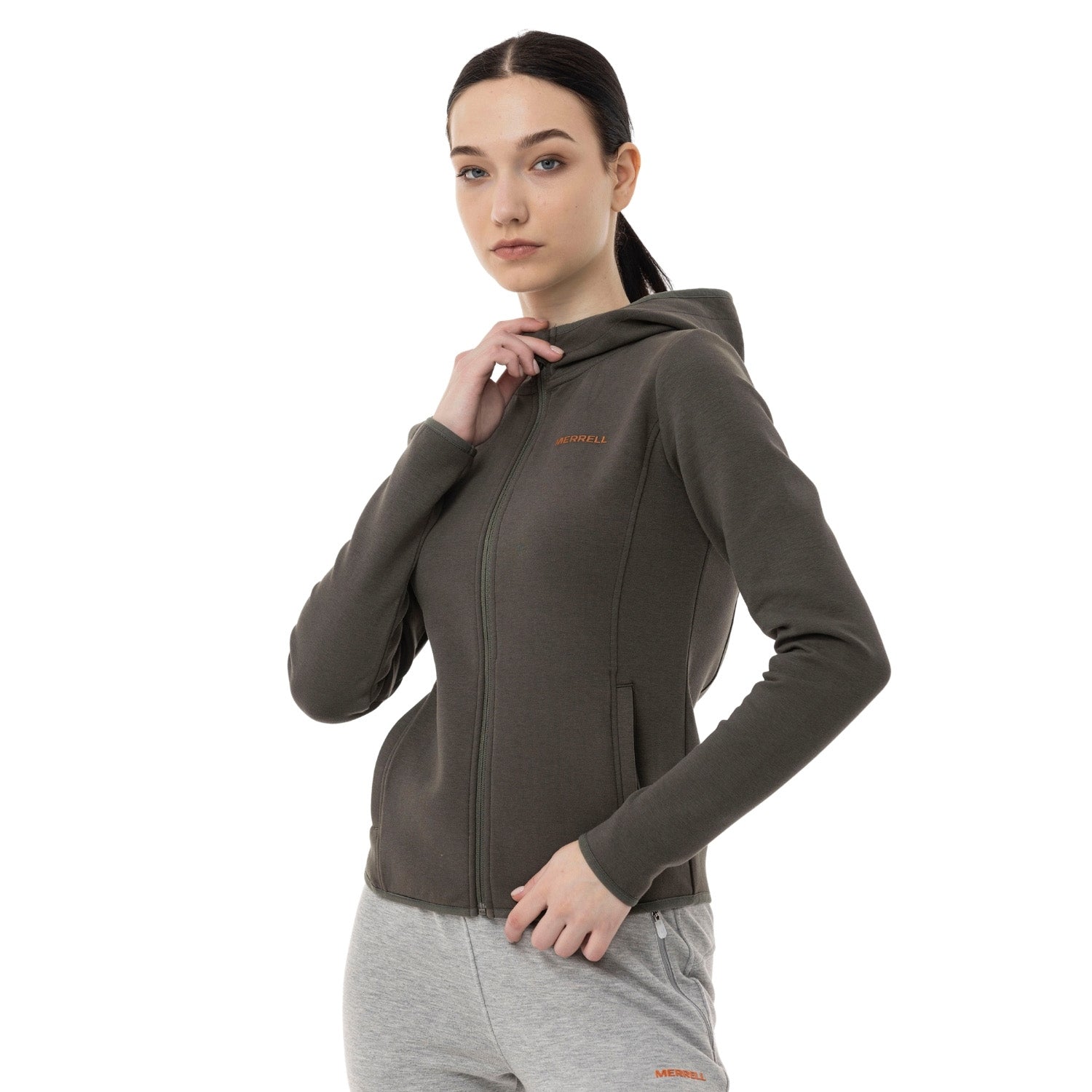 Shıne Kadın Dusty Olıve Sweatshırt-3