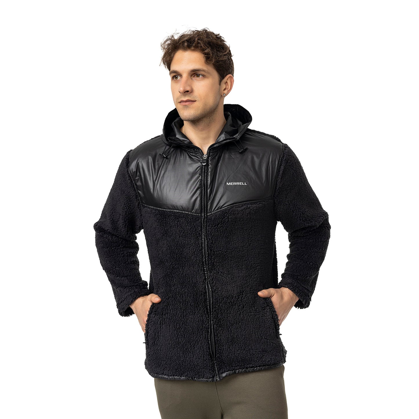 Job M Erkek Black Polar Ceket-2