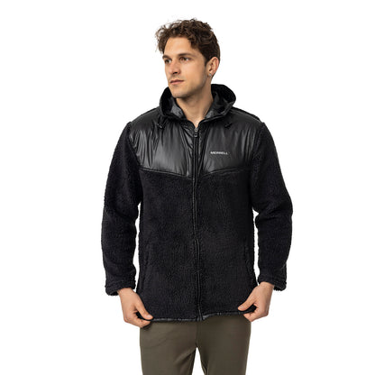 Job M Erkek Black Polar Ceket-4