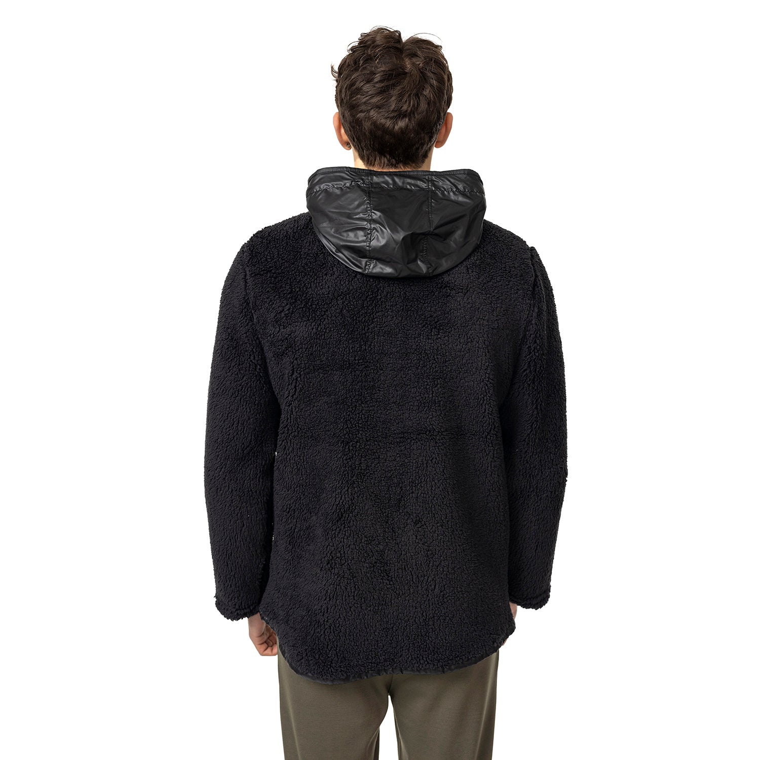 Job M Erkek Black Polar Ceket-9