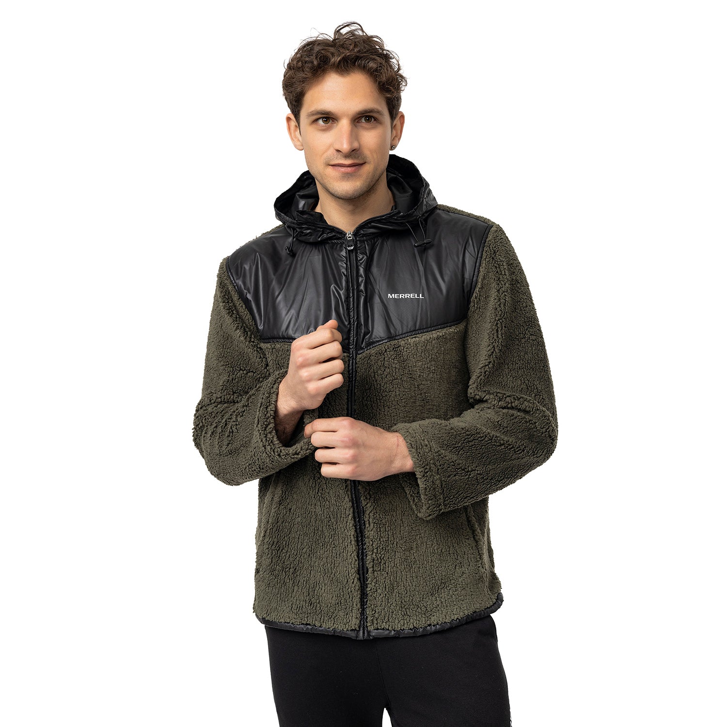 Job M Erkek Dusty Olıve Polar Ceket-1
