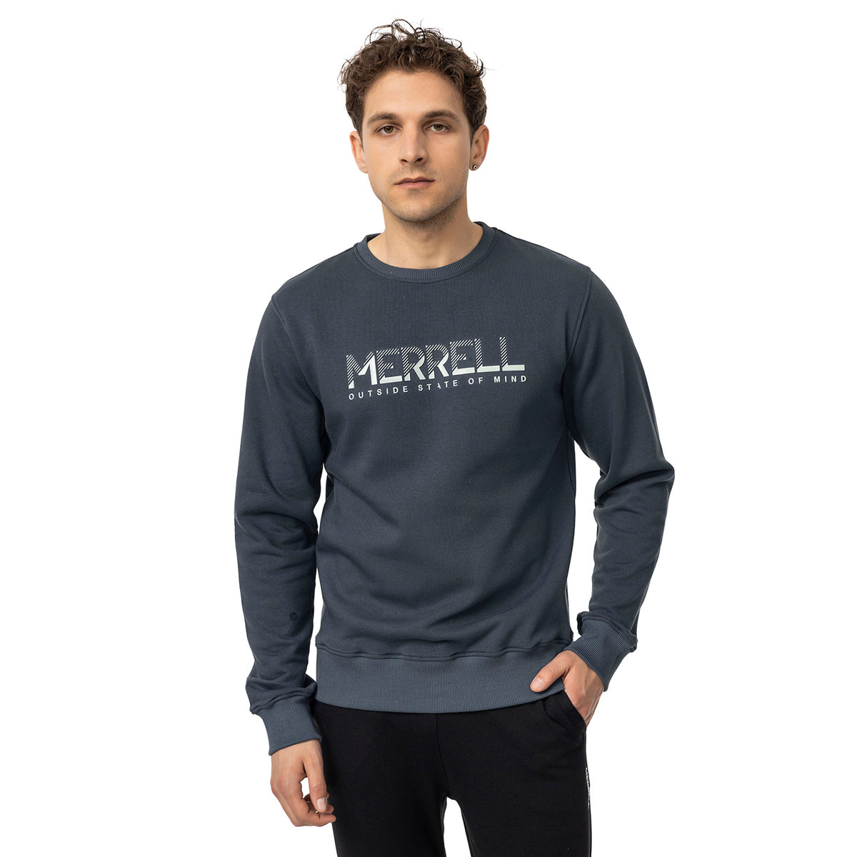 Merrell Erkek Smıth M Sweatshırt Erkek Dark Slate Sweatshırt-1