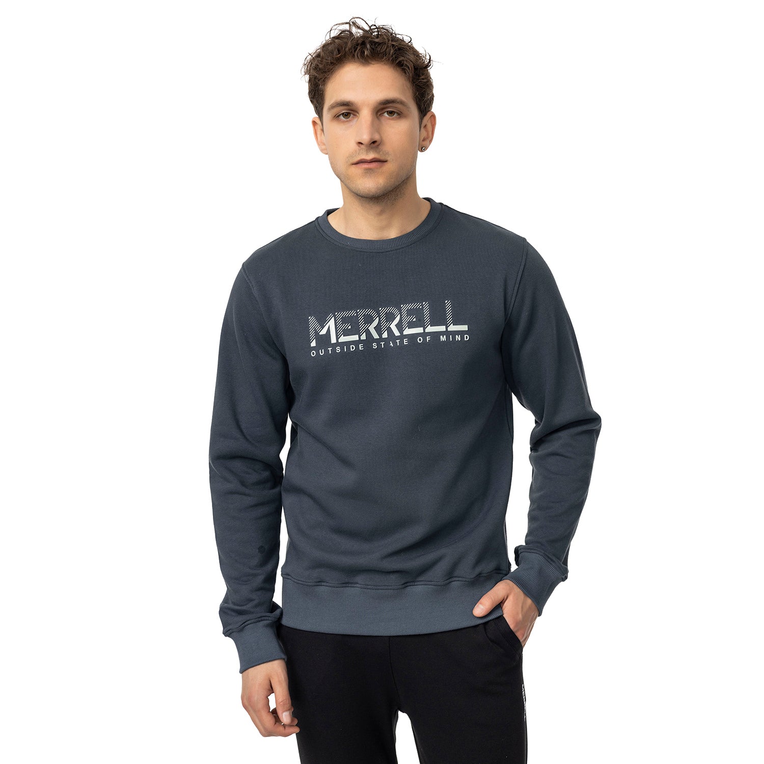 Merrell Erkek Smıth M Sweatshırt Erkek Dark Slate Sweatshırt-1