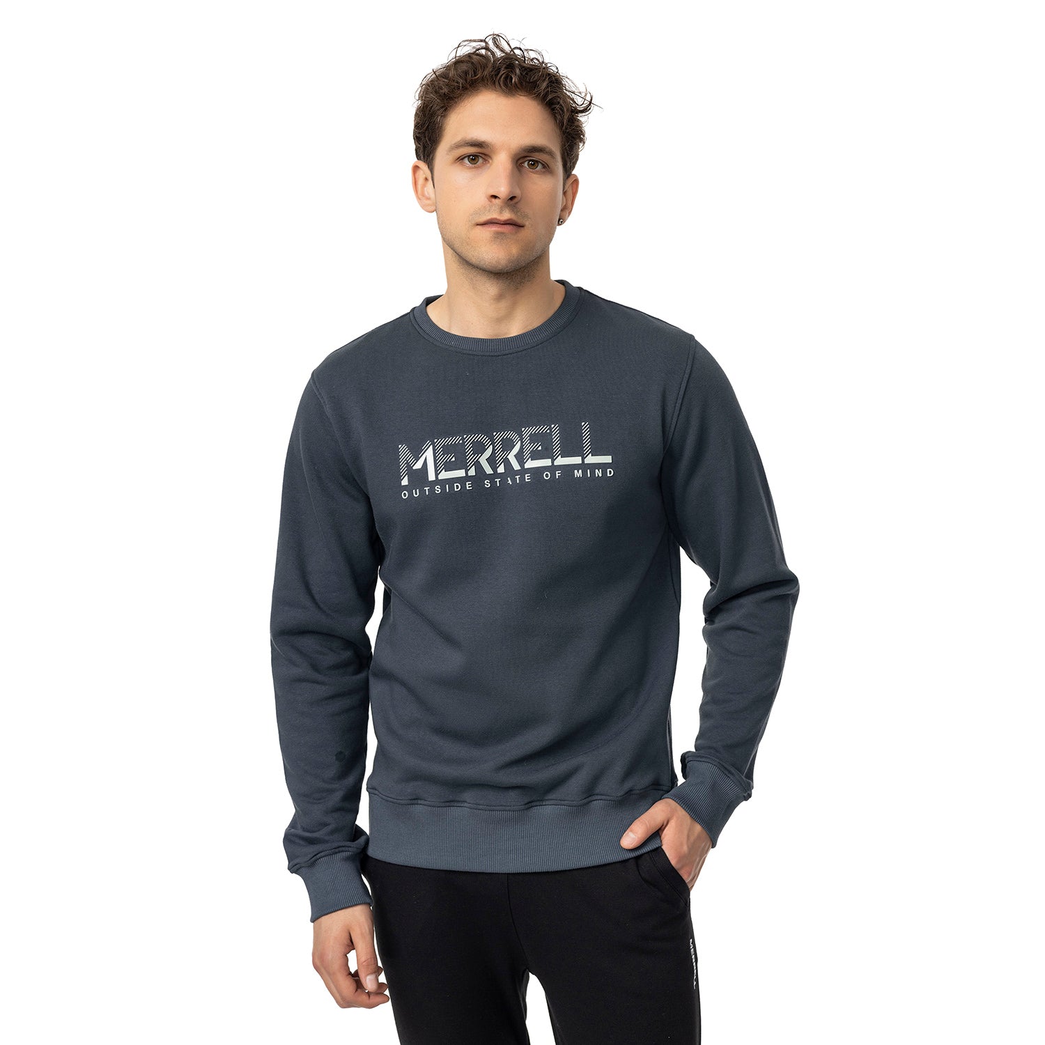 Merrell Erkek Smıth M Sweatshırt Erkek Dark Slate Sweatshırt-2