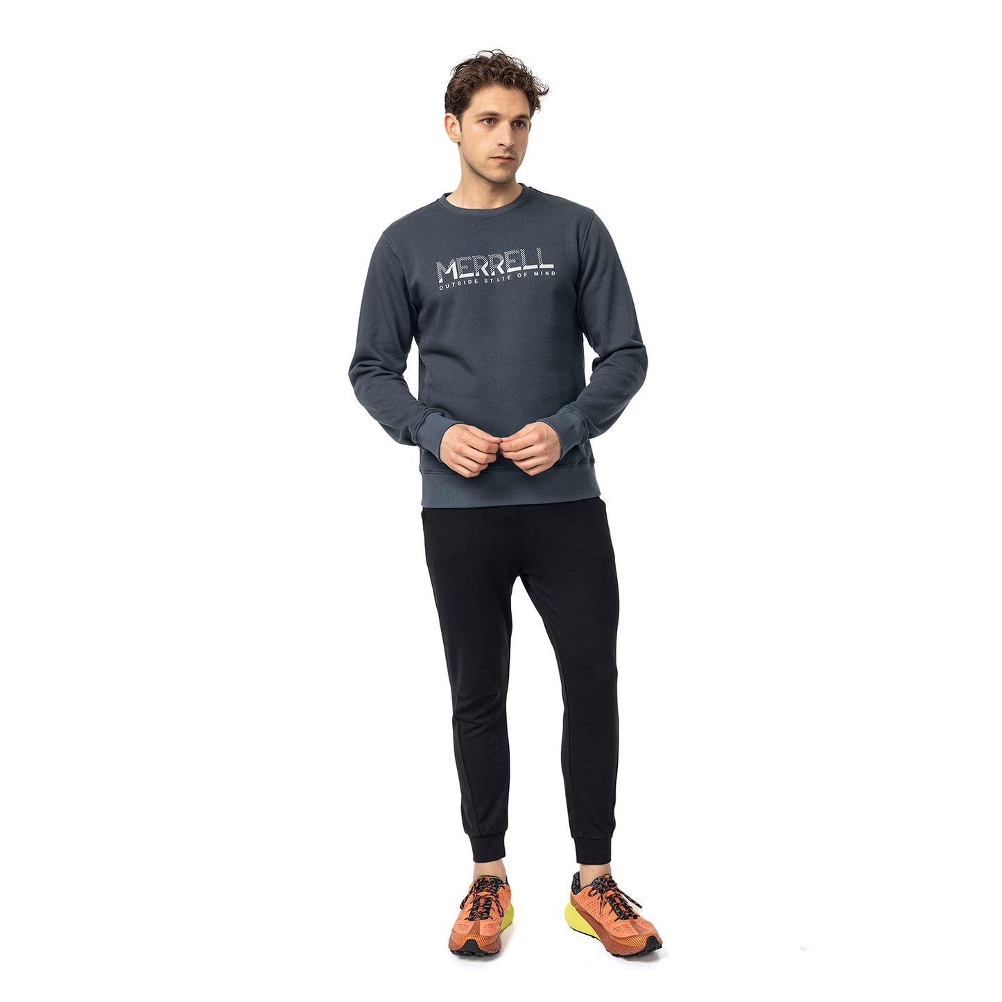 Merrell Erkek Smıth M Sweatshırt Erkek Dark Slate Sweatshırt-4