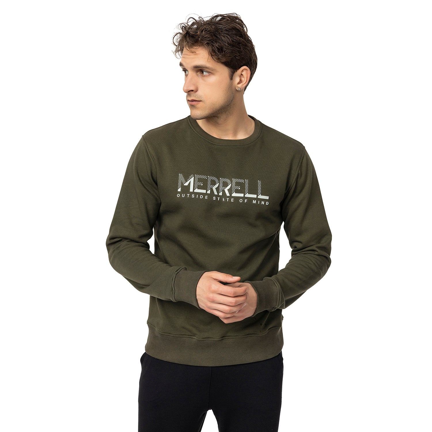 Smıth M Erkek Dusty Olıve Sweatshırt-5