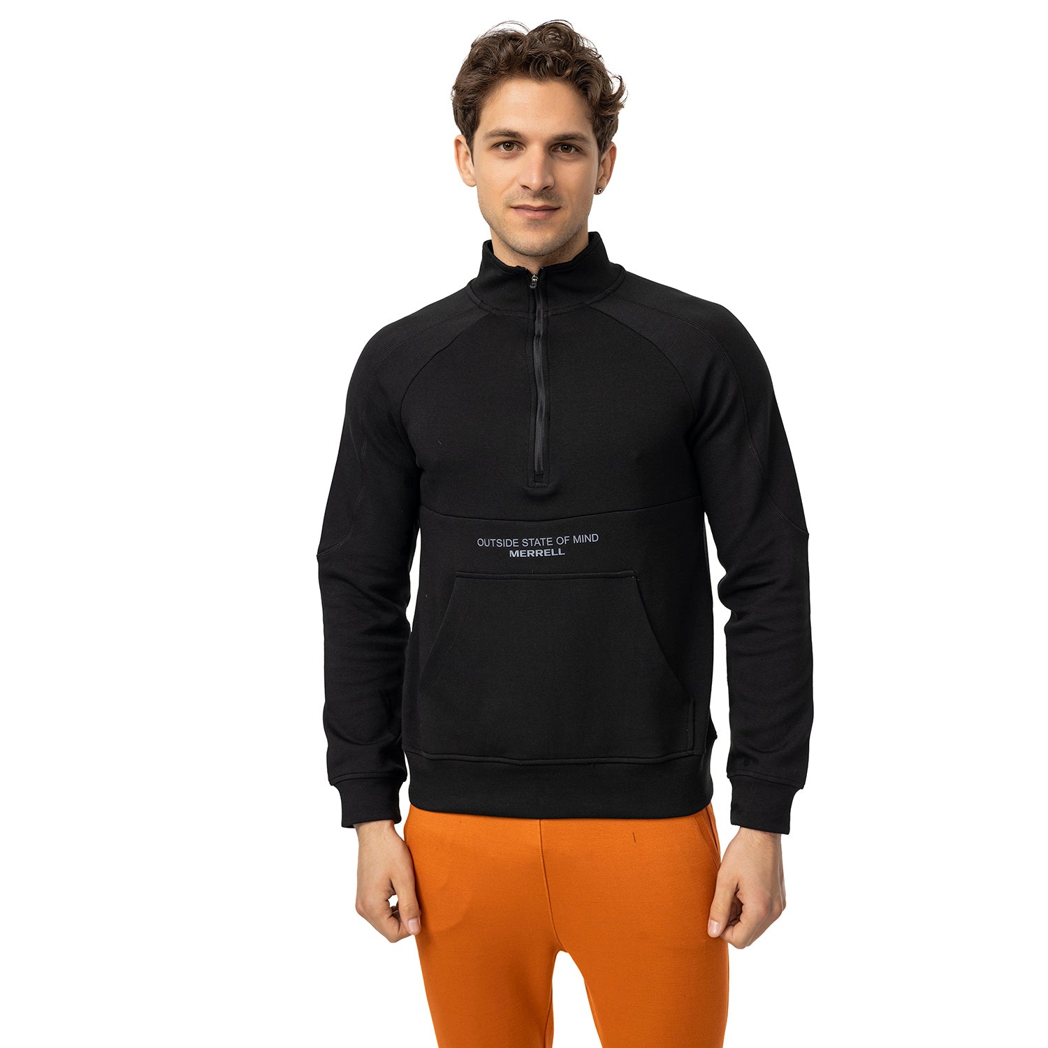 Stefan M Erkek Black Sweatshırt-1