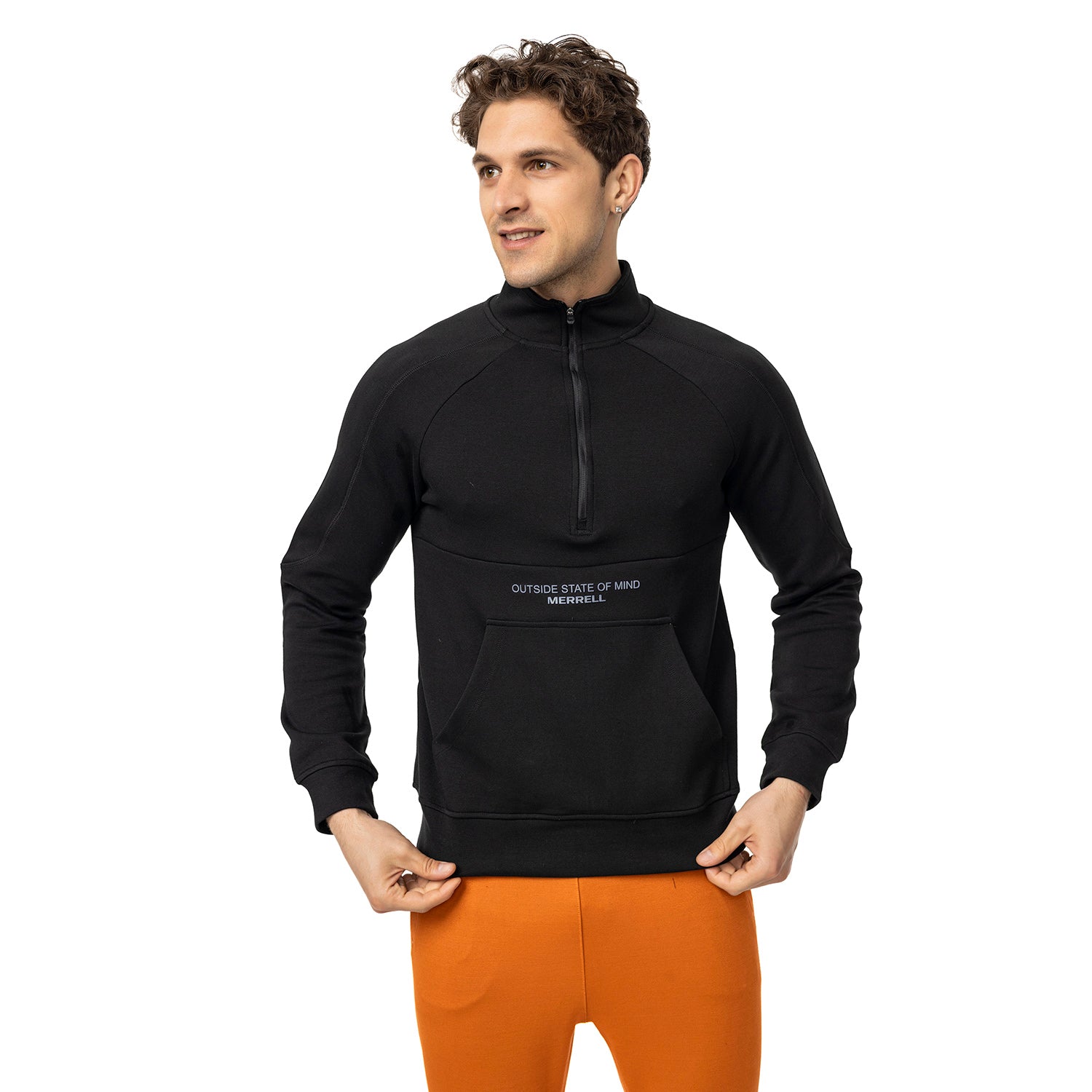 Stefan M Erkek Black Sweatshırt-3