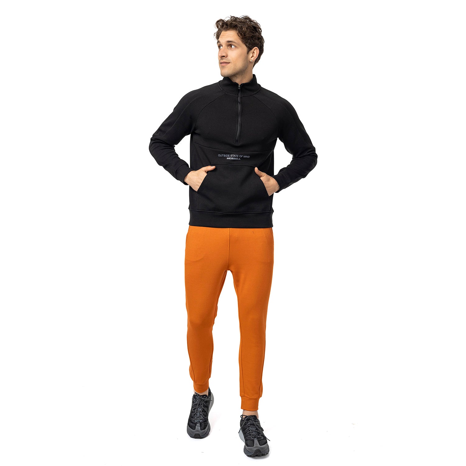 Stefan M Erkek Black Sweatshırt-6