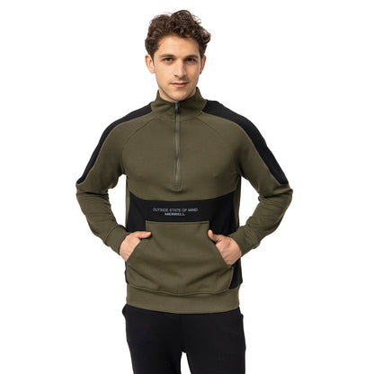 Stefan M Erkek Dusty Olıve Sweatshırt-2