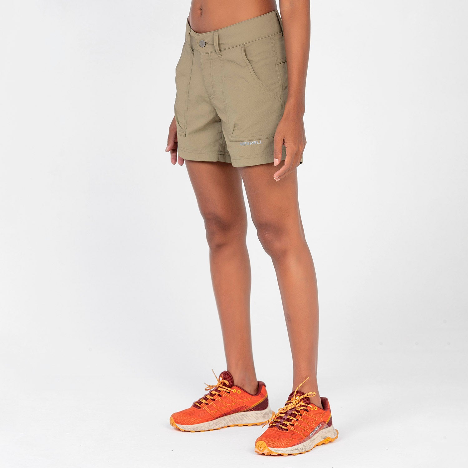 Merrell Kadın Check Şort Kadın Khakı Şort-3