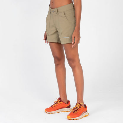 Merrell Kadın Check Şort Kadın Khakı Şort-3