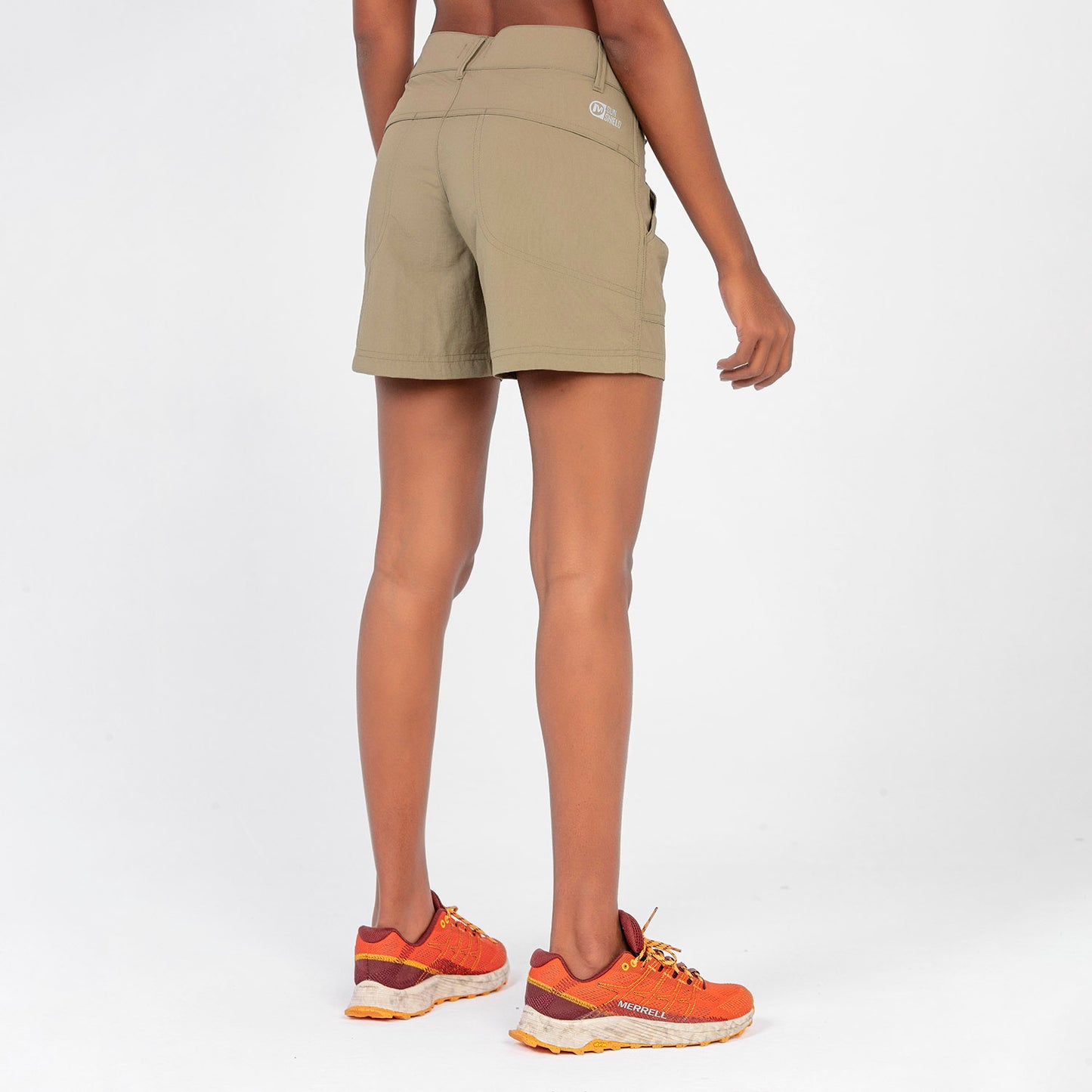 Merrell Kadın Check Şort Kadın Khakı Şort-5