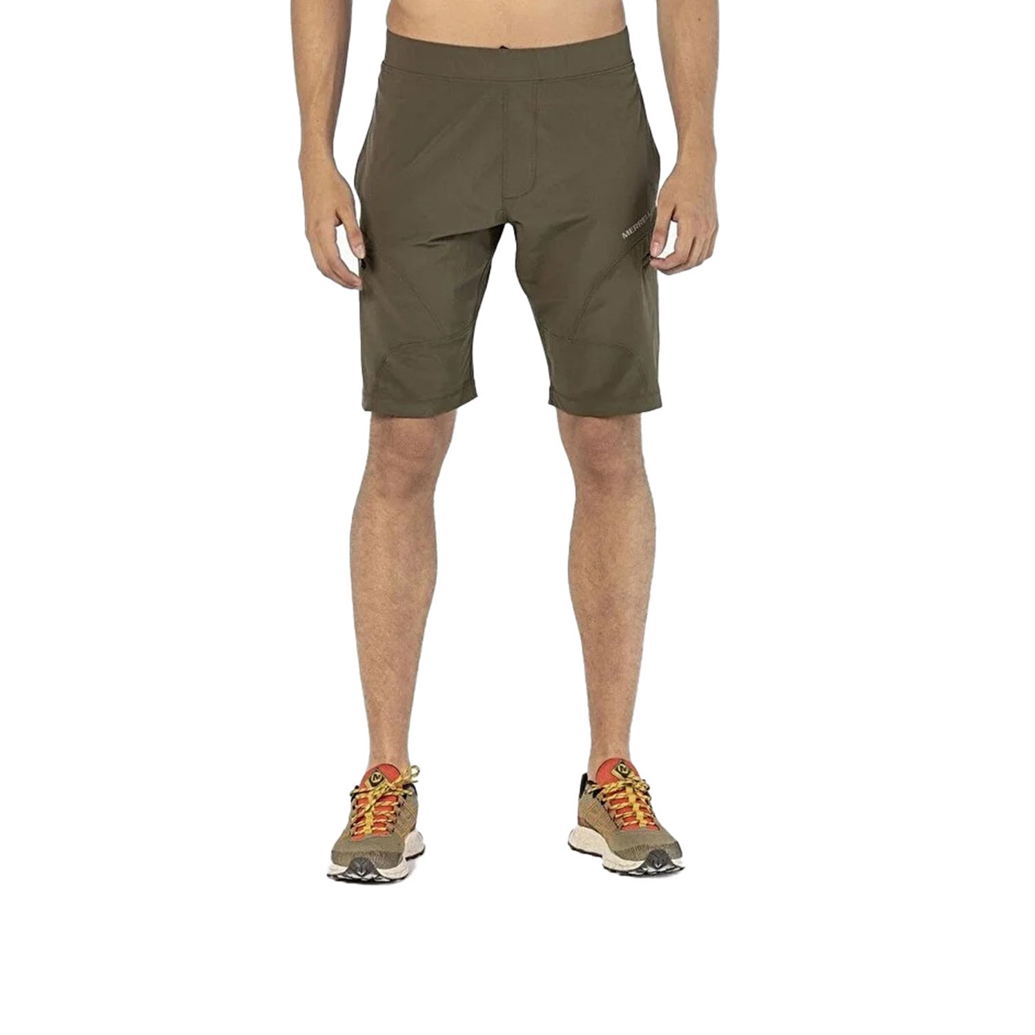 Merrell Erkek Route Koşu Şortu Erkek Dusty Olıve Koşu Şortu-1