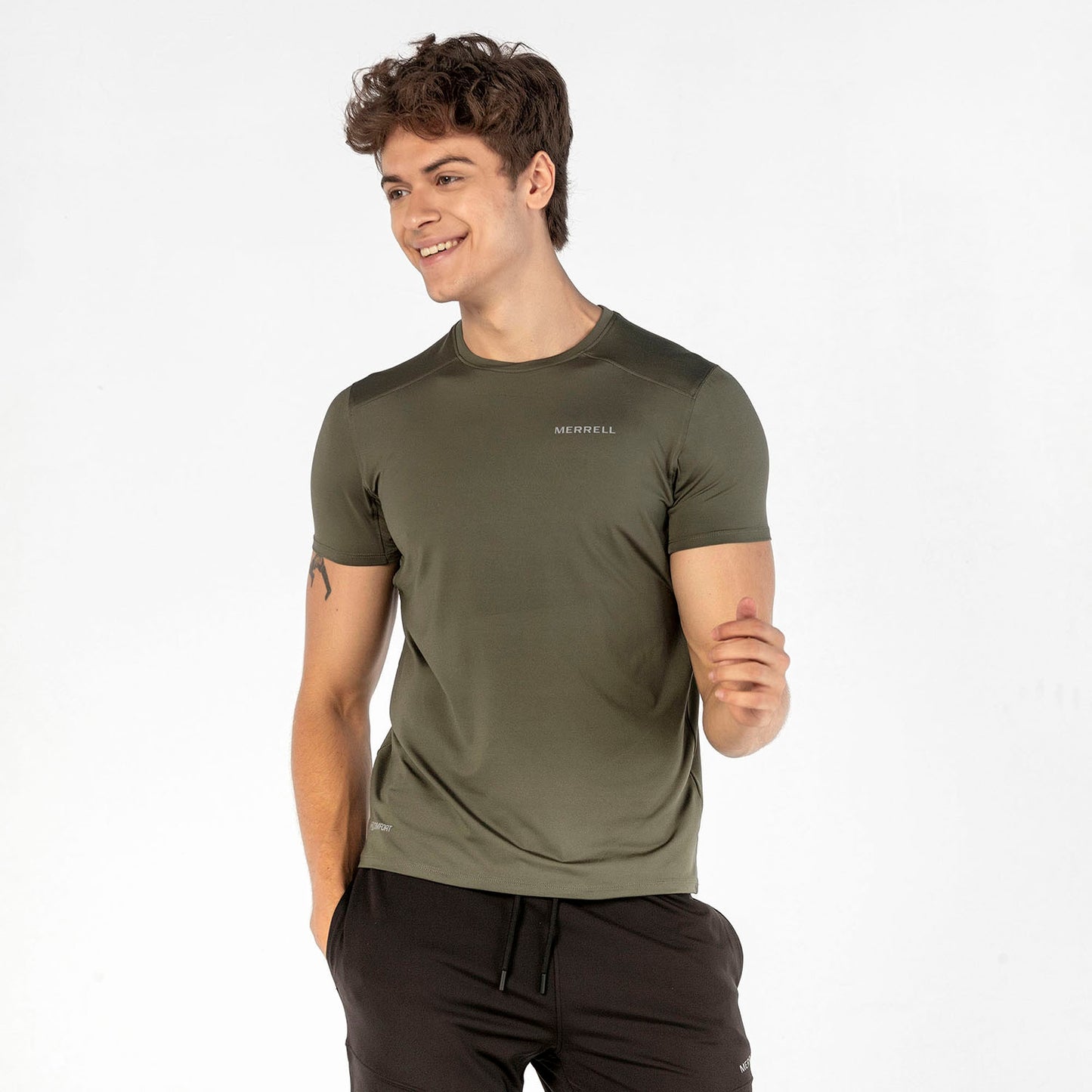 Merrell Erkek Team T-Shırt Erkek Khakı T-Shırt-5