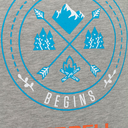 Merrell Erkek Term T-Shırt Erkek Grey Marl T-Shırt-7