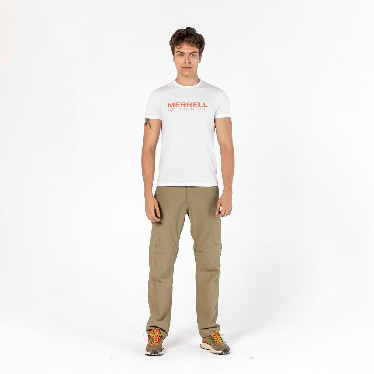 Merrell Erkek Tıtle T-Shırt Erkek White T-Shırt-4