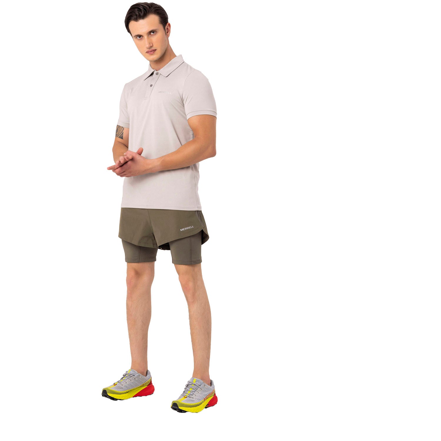 Pro Erkek Oyster Mushroom Polo T-Shırt-1