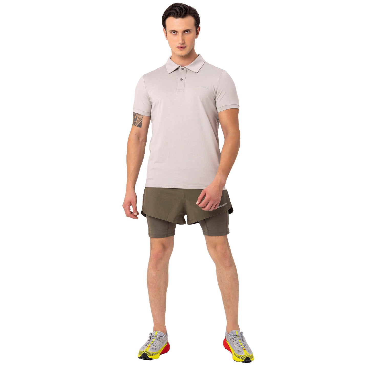 Pro Erkek Oyster Mushroom Polo T-Shırt-3