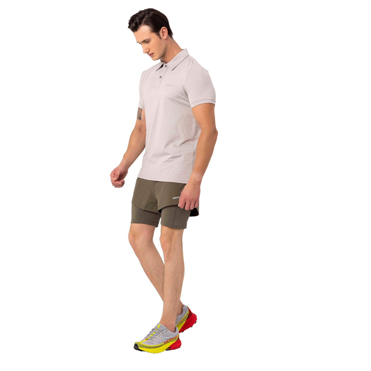 Pro Erkek Oyster Mushroom Polo T-Shırt-4