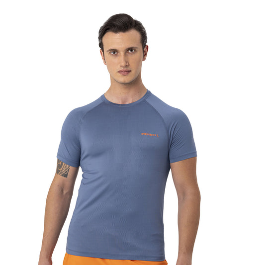 Merrell Erkek Tend Koşu T-Shırt Erkek Captaın's Blue Koşu T-Shırt-1
