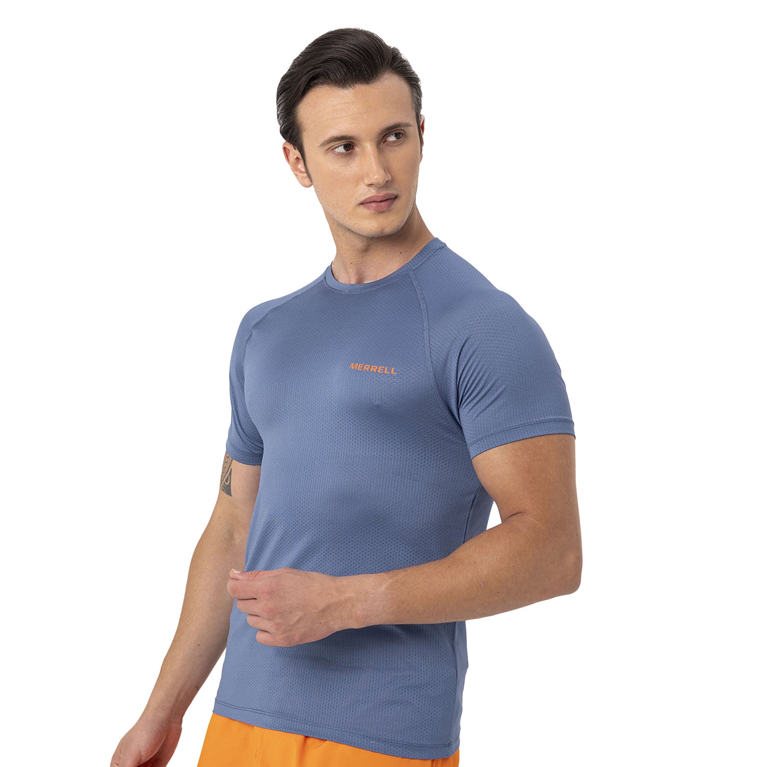 Merrell Erkek Tend Koşu T-Shırt Erkek Captaın's Blue Koşu T-Shırt-6